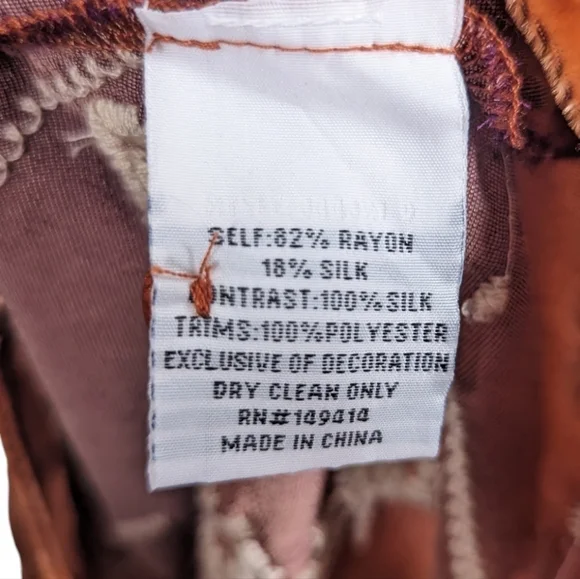 NWT Johnny Was Velvet Orange Candy Glaze Embroidered Sleeveless Dress Size Small - Picture 5 of 7